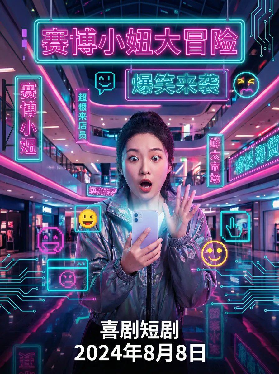 两个人日本的完整视频免费1 搞笑喜剧短剧 - 赛博小妞大冒险海报